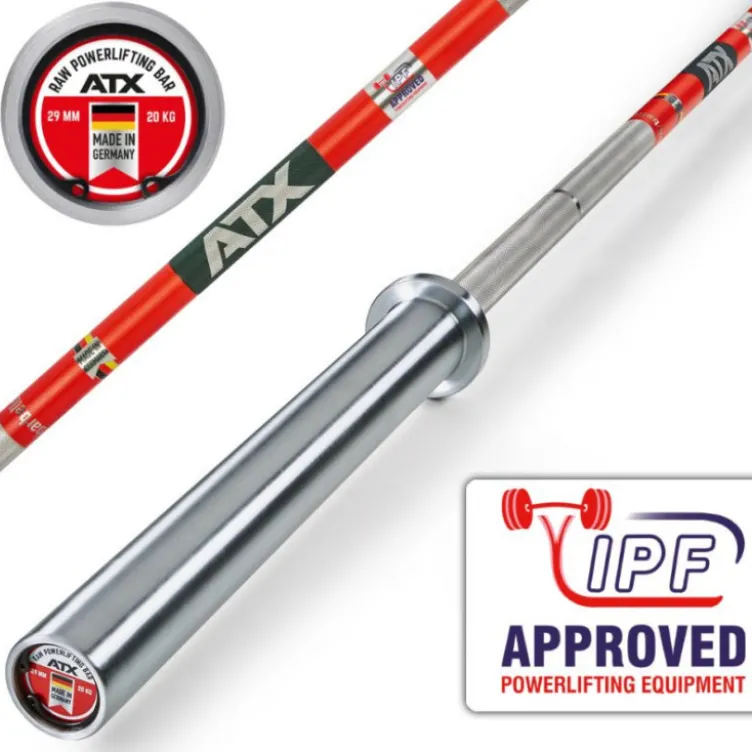 Barre Raw Powerlifting ATX avec capacité de charge de 1200 kg - Your Perfect Grip