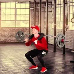 Barre Safety Squat olympique pour entraînement sécurisé des cuisses - Capacité de charge 320 kg