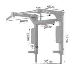 Barres de tractions pour entraînement à la maison 2 en 1 - capacité de 150 kg
