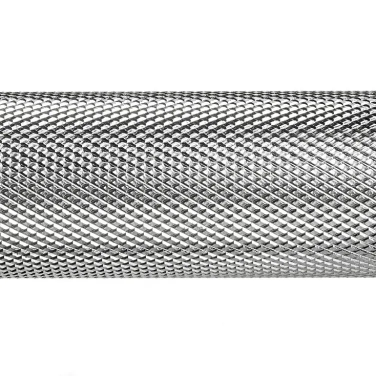 Barres d'haltères droites préchargées de 10 à 50 kg design ATX en acier avec revêtement en caoutchouc robuste