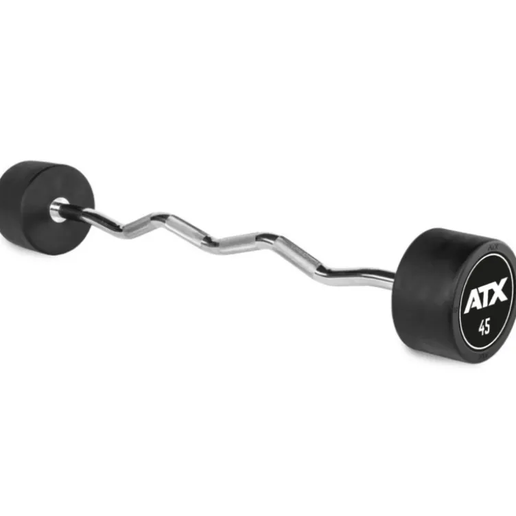 Barres d'haltères pré-chargées type SZ avec design ATX de 10 à 50 kg