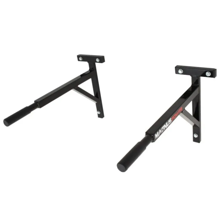 Barres parallèles de tractions et dips fixation murale pour entraînement à la maison - capacité de charge 210 kg