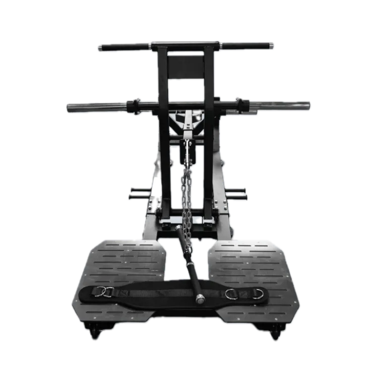 Belt Squat Professionnel à charge libre Max 300 kg avec large plateforme antidérapante