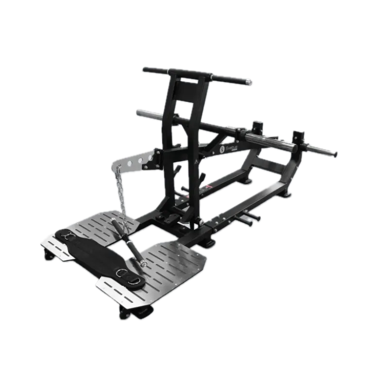 Belt Squat Professionnel à charge libre Max 300 kg avec large plateforme antidérapante