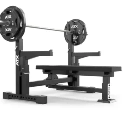 Bench Press professionnel plat avec repose-barres et sécurités réglables capacité 500 kg