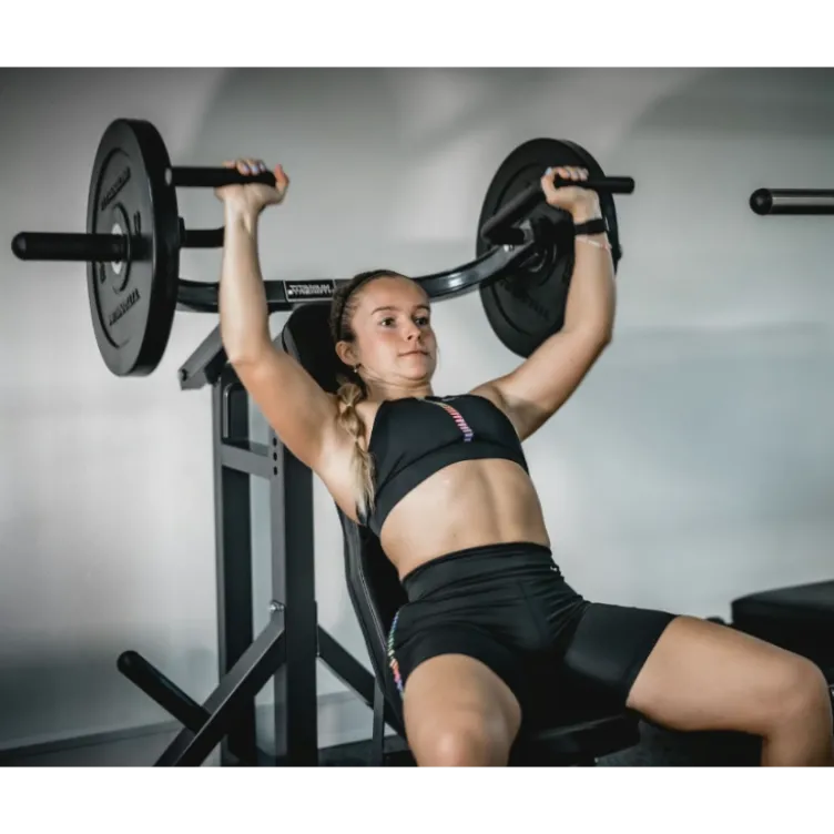 Bench press semi-pro PM50 avec 8 réglables de -15° à 90° - Banc Multi-fonction à leviers Titanium Strength