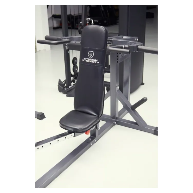 Bench press semi-pro PM50 avec 8 réglables de -15° à 90° - Banc Multi-fonction à leviers Titanium Strength