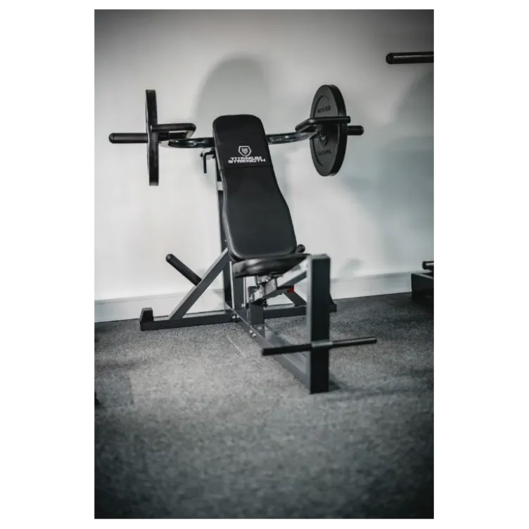 Bench press semi-pro PM50 avec 8 réglables de -15° à 90° - Banc Multi-fonction à leviers Titanium Strength