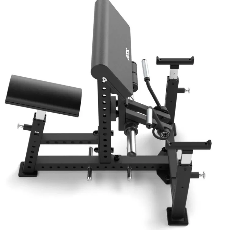Biceps curl machine professionnelle ATX - Pupitre à biceps à mouvement guidé avec charge libre jusqu'à 150 kg