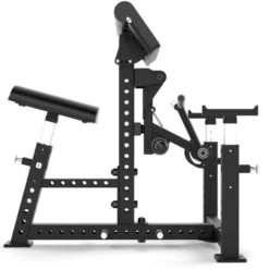 Biceps curl machine professionnelle ATX - Pupitre à biceps à mouvement guidé avec charge libre jusqu'à 150 kg