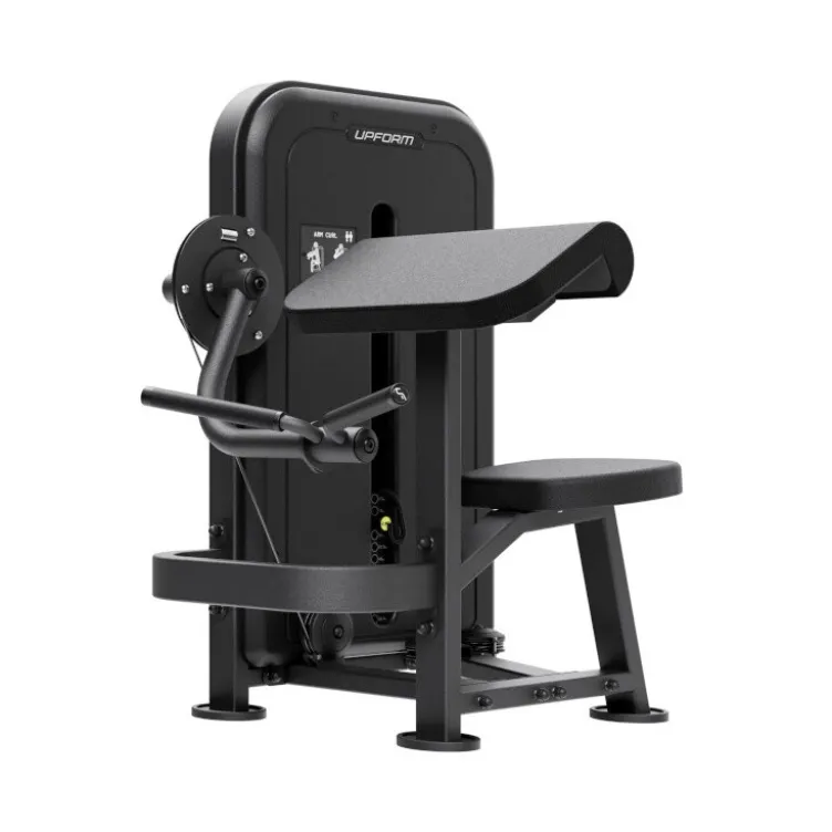 Biceps curls machine à colonne de poids 75 kg pour usage commercial