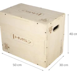 Box de plyométrie en bois contreplaqué de 18 mm - 50 x 40 x 30 cm