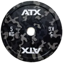 Bumper plate haut de gamme 50 mm ATX avec design camouflage de 5 à 25 kg - Code couleur international