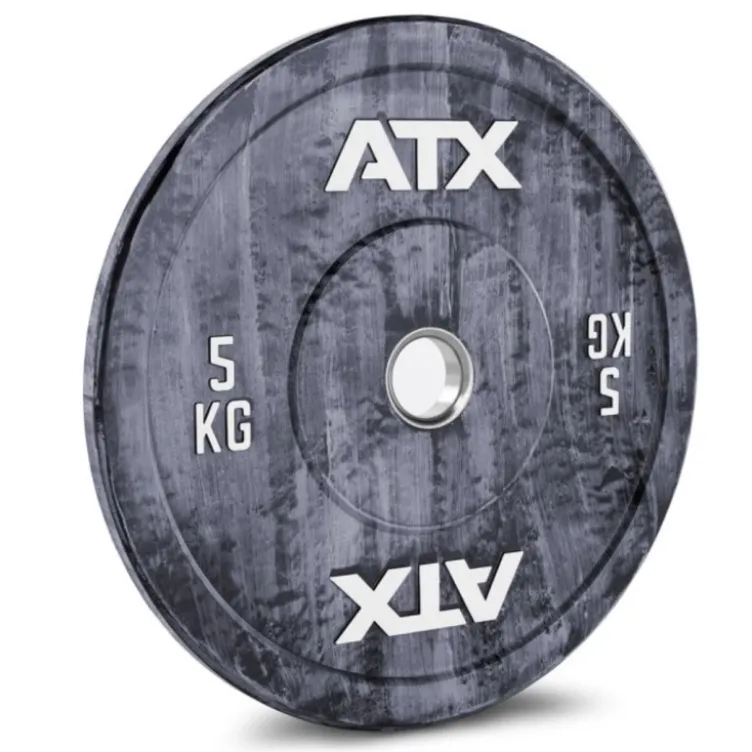 Bumper Plates ATX Color Fade 5 à 25 kg - Disques de poids olympiques avec code couleur international et écart de poids faible