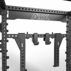 Cable cross rack ATX fitness avec colonne de poids 2 x 90 kg et accessoires d'entraînement multiples - Entraînement pro