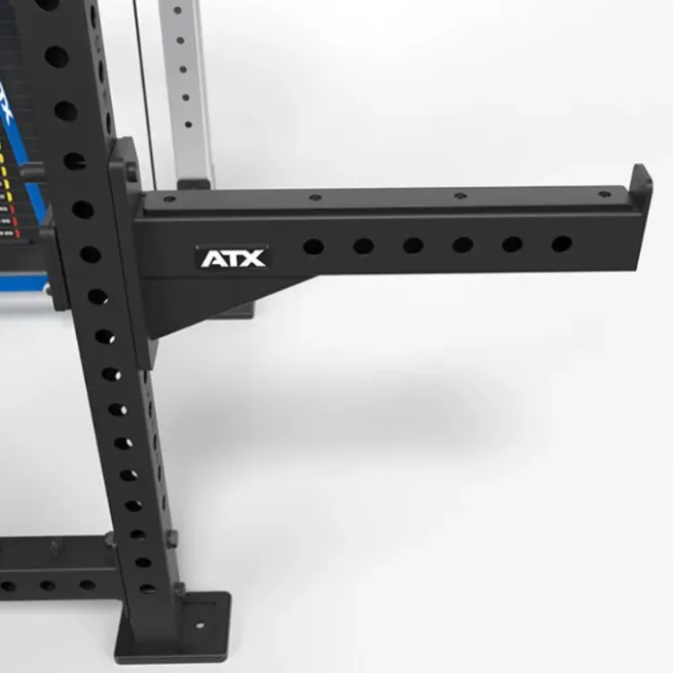 Cable cross rack ATX fitness avec colonne de poids 2 x 90 kg et accessoires d'entraînement multiples - Entraînement pro