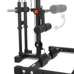 Cage de musculation ATX avec poste à poulie à charges libres et poignées de traction - Série 600