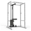 Cage à squat avec station de tirage à charge guidée 100 kg de marque ATX série 500 - Modèle compact
