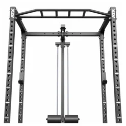 Cage à squat avec station de tirage à charge guidée 100 kg de marque ATX série 500 - Modèle compact
