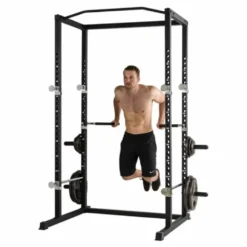 Cage à squat polyvalent avec postes à dips et tractions capacité de charge 350 kg