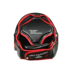 Casque de boxe en cuir synthétique rembourré en mousse - Sangle adaptable