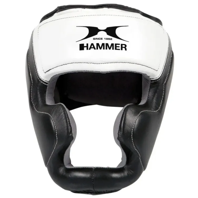 Casque de protection haute qualité en cuir de vachette - rembourrage anti-chocs