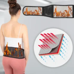 Ceinture auto-chauffante de protection de la zone lombaire - Ceinture de musculation et récupération musculaire