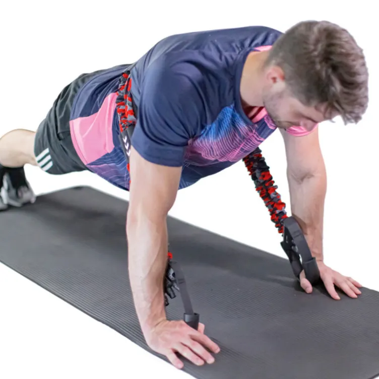 Ceinture de résistance élastique pour exercices du haut du corps - Entraînement musculation