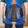 Ceinture de soutien lombaire avec mécanisme de serrage pour une pression uniforme au niveau de la colonne vertébrale