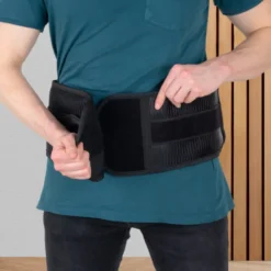 Ceinture de soutien lombaire avec mécanisme de serrage pour une pression uniforme au niveau de la colonne vertébrale