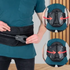 Ceinture de soutien lombaire avec mécanisme de serrage pour une pression uniforme au niveau de la colonne vertébrale