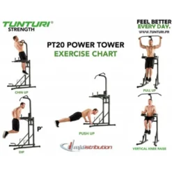 Chaise romaine Power tower complète pour entraînement en Home-gym