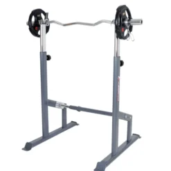 Chandelles de musculation - Rack à squat réglable en hauteur sur 8 positions et largeur ajustable pour home-gym