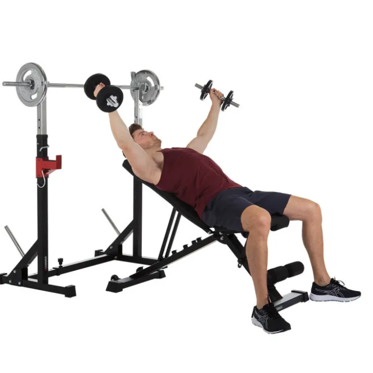 Chandelles professionnelles repose-barres multi-réglable avec support de rangement et de sécurité