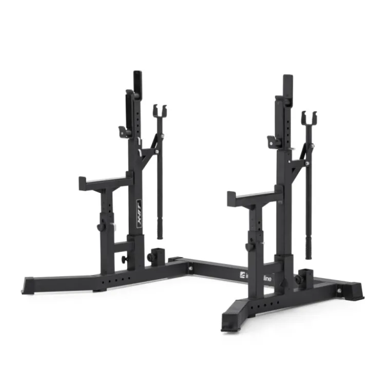 Chandelles rack de musculation avec capacité de charge 300 kg - Hauteur réglable