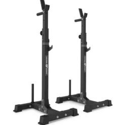 Chandelles repose barre en acier réglable 300 kg - Hauteur ajustable de 103 à 163 cm