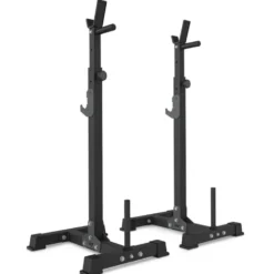 Chandelles repose barre en acier réglable 300 kg - Hauteur ajustable de 103 à 163 cm