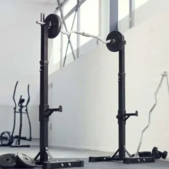 Chandelles repose barre réglable pour home-gym