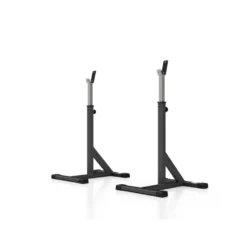 Chandelles repose-barres squat rack réglable capacité de charge 300 kg