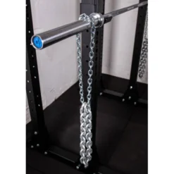Chaînes de powerlifting en acier x2 - 2 mousquetons inclus