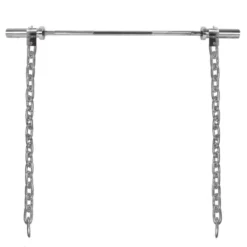 Chaînes d'haltérophilie avec barre pour entraînement de musculation - paire de 2 x 30 kg