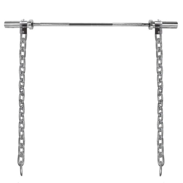 Chaînes d'haltérophilie avec barre pour entraînement de musculation - paire de 2 x 30 kg