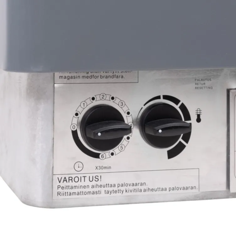 Chauffage électrique pour sauna 6 kW à capacité de 10 à 15 pierres - Température de 15° à 90°C
