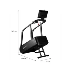 Climber step PRO 30° avec 6 marches et 15 niveaux d'entraînement - Écran LED intégré et puissance jusqu'à 140 pas/min