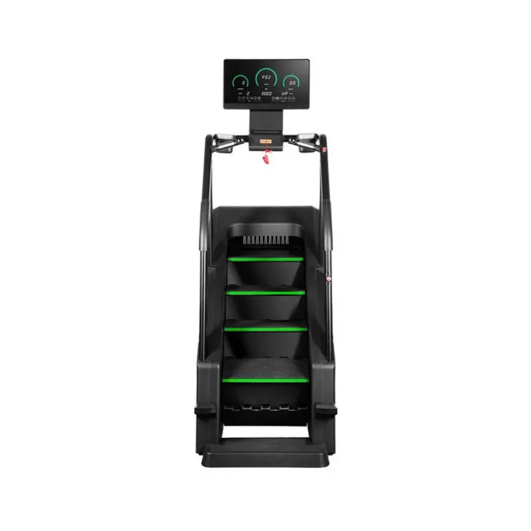 Climber step professionnel avec écran LED et système EMS - Marches antidérapantes inclinées à 35° avec 15 intensités