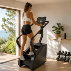 Climber Step professionnel Velocer STP Lite avec 25 niveaux et 36 programmes - Design compact pour home gym et salle