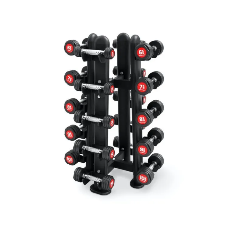 Colonne de rangement pour 10 paires d'haltères robuste et compact