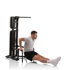 Combo Banc de musculation réglable et Chaise romaine -10° à 90° avec capacité de charge de 250 kg pour home gym