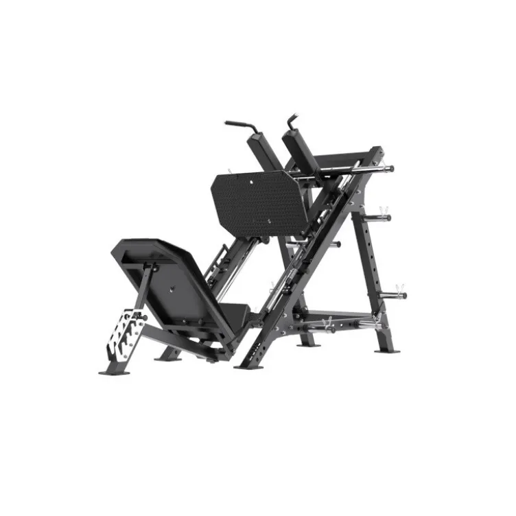 Combo leg press et hack squat pour entraînement complet des jambes - Charge max : 450 kg
