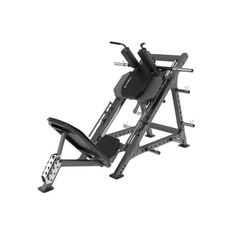 Combo leg press et hack squat pour entraînement complet des jambes - Charge max : 450 kg